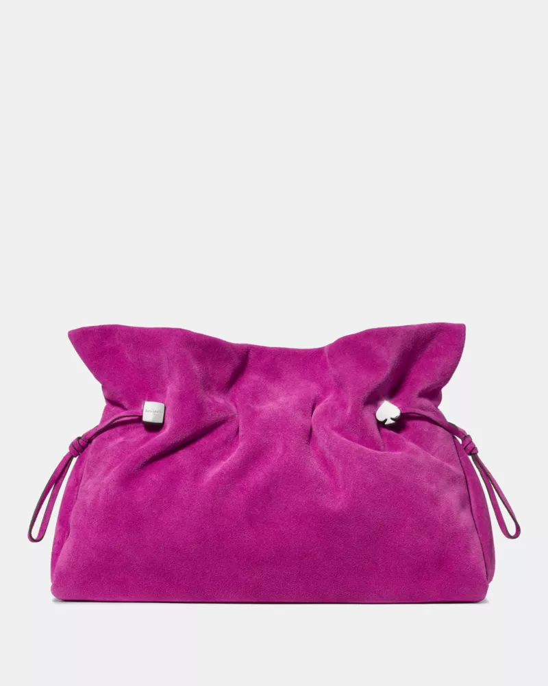 Rio Suede Large Clutch Bag