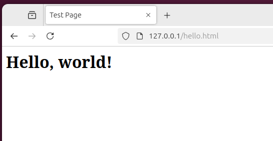 Linux web server