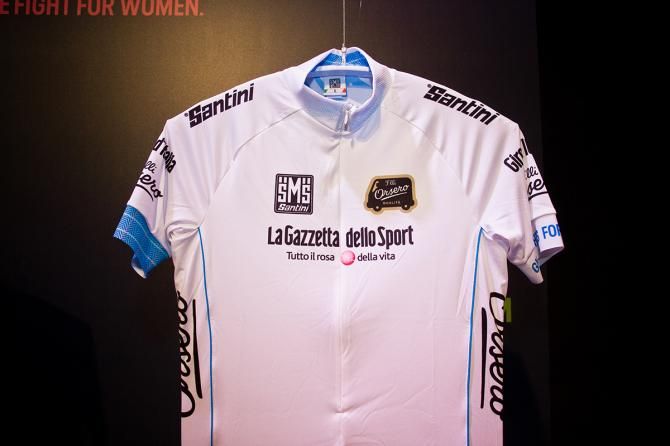 The leader of the young rider classification in the 2014 Giro d'Italia will sport this white jersey