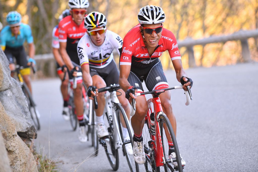 Jarlinson Pantano working hard for Contador