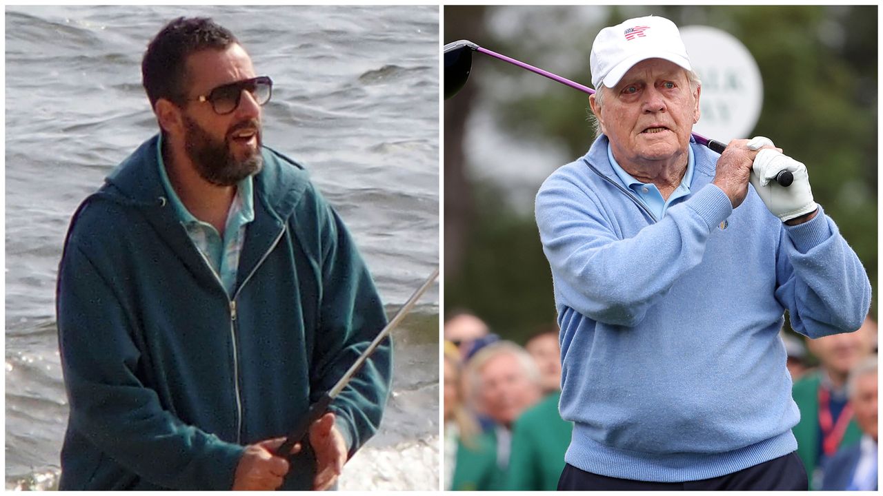 Photos of Adam Sandler and Jack Nicklaus