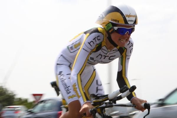 Evelyn Stevens (HTC - Columbia Women) finished sixth in the time trial.