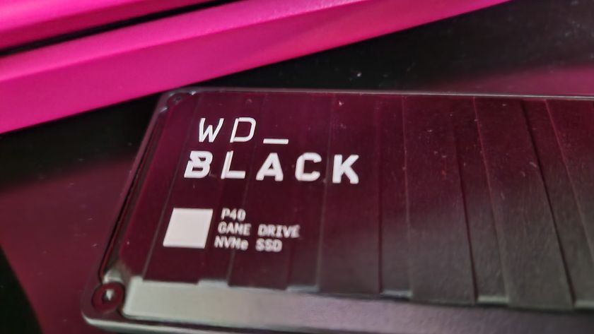 WD_Black P40 image up close showing the branding and WD_Black logo