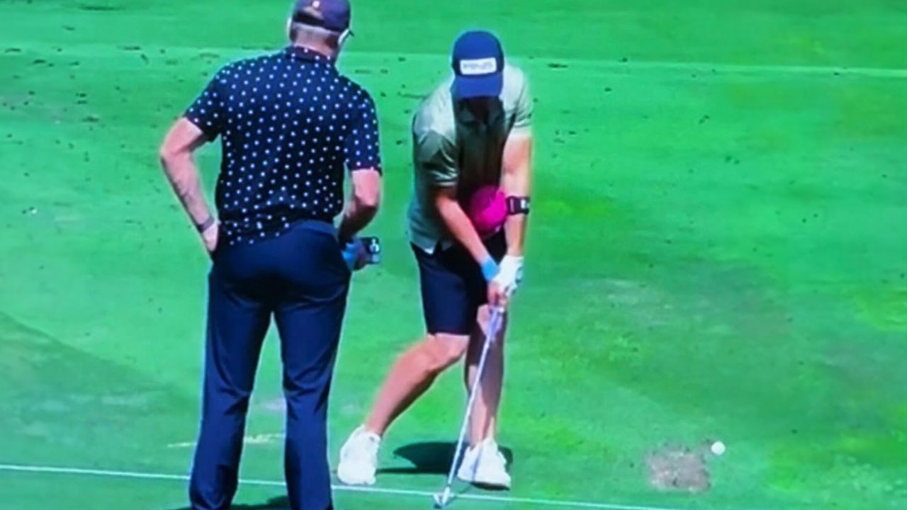 Photo of Viktor Hovland using the TRS Ball