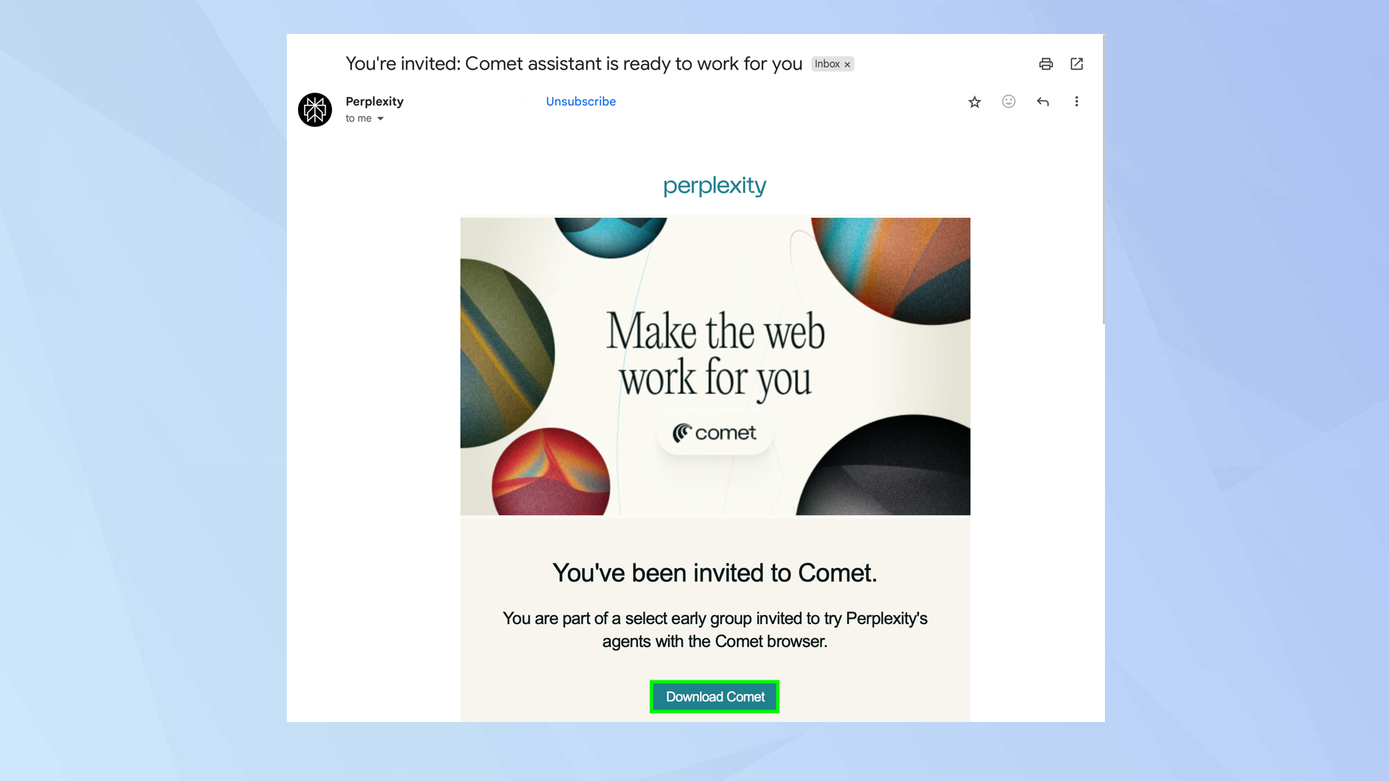 How to download Comet - Perplexity browser for free