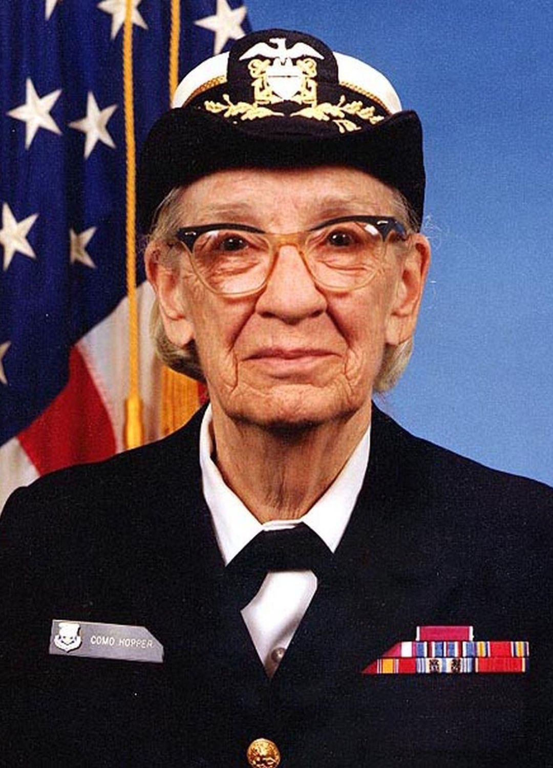 Grace Hopper in her naval uniform
