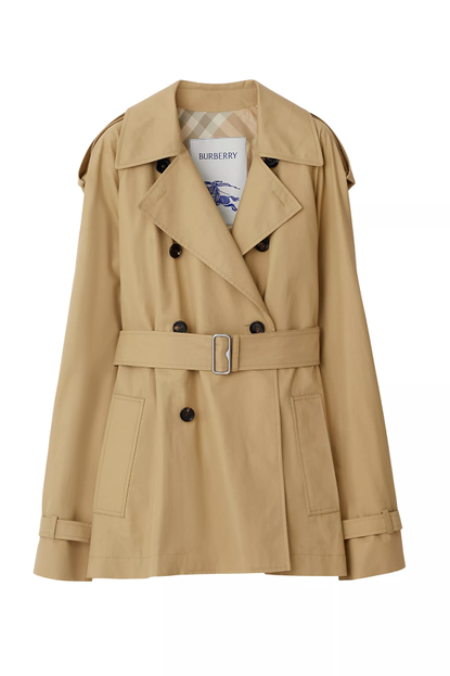 Burberry Cotton Gabardine Double-Breasted Trench Coat