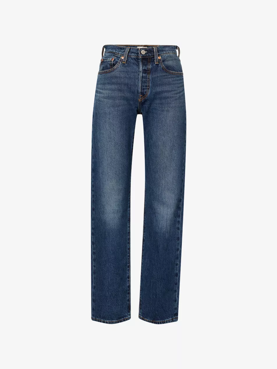 501 Curve Straight-Leg Stretch-Denim Jeans - 23/30