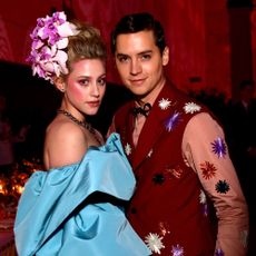new york, new york may 06 exclusive coverage, special rates apply lili reinhart and cole sprouse attend the 2019 met gala celebrating camp notes on fashion at metropolitan museum of art on may 06, 2019 in new york city photo by matt winkelmeyermg19getty images for the met museumvogue