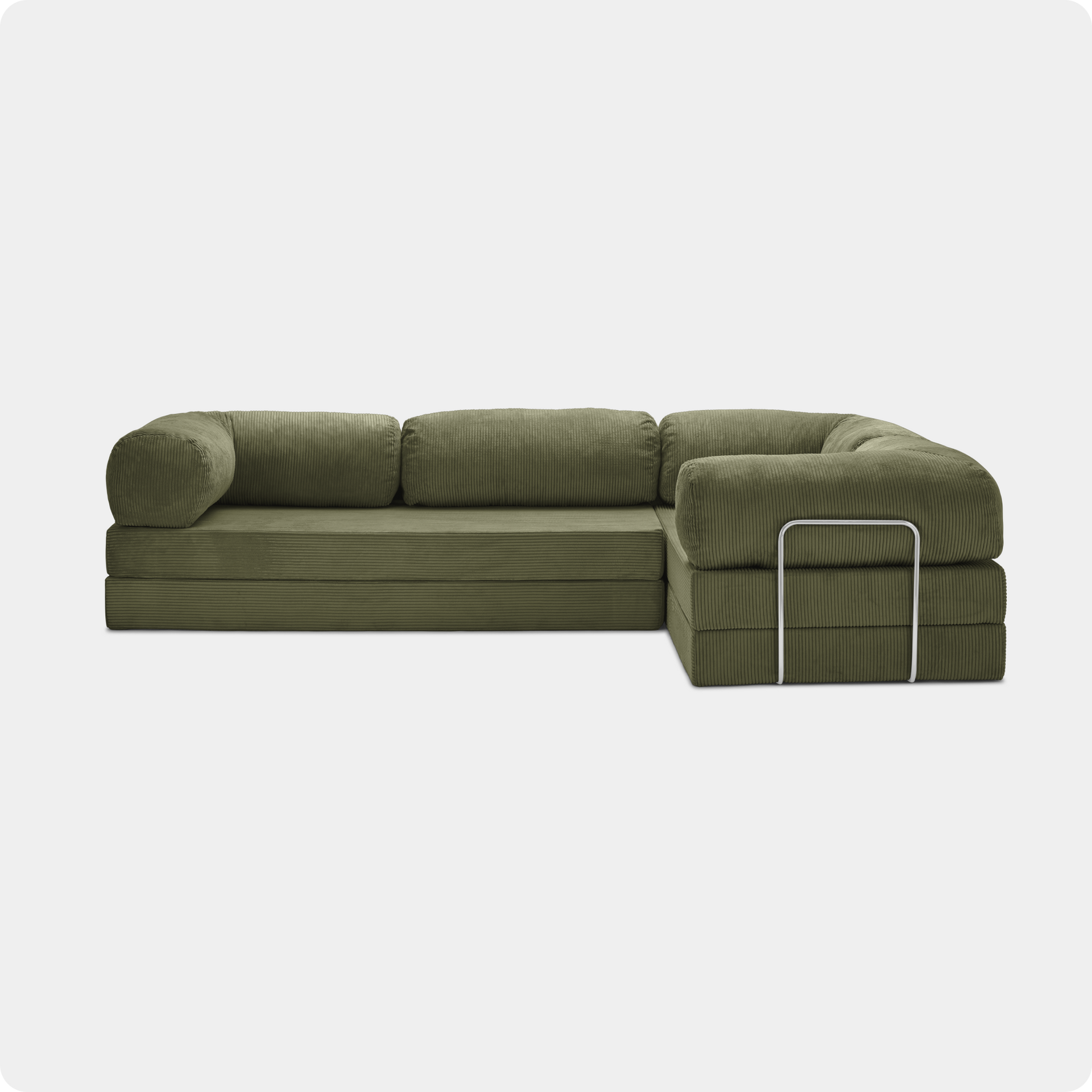 Teddy&amp;trade; Corner Closed - Moss - 5777 / Chrome