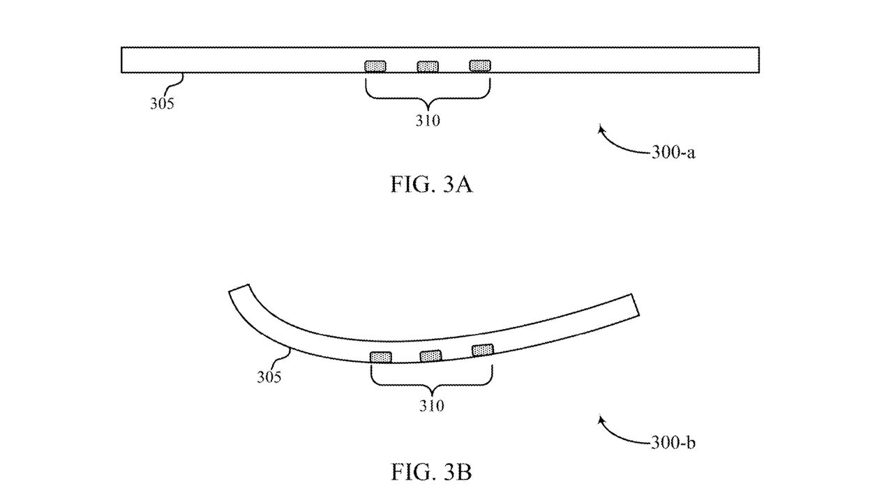 An Oura Ring patent showing a "deformable" ring that starts out flat before being molded into a ring shape, allowing it to fit any ring size.