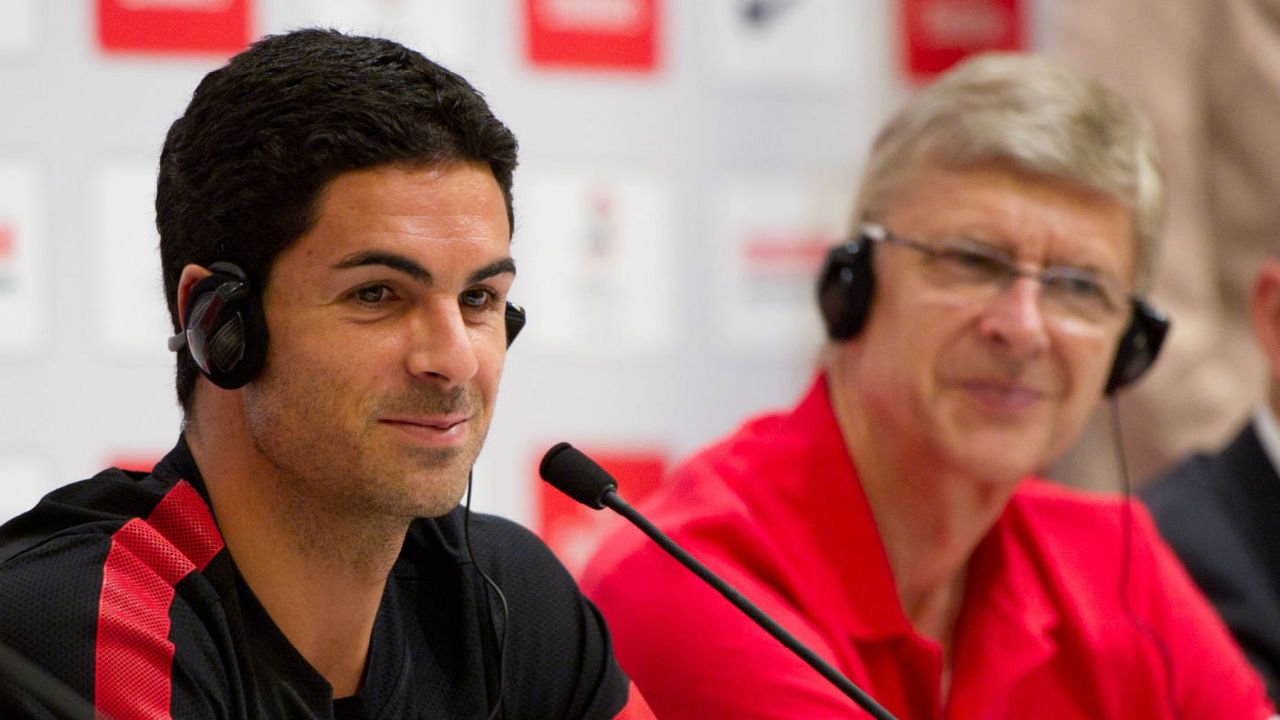 Mikel Arteta Arsene Wenger Arsenal manager