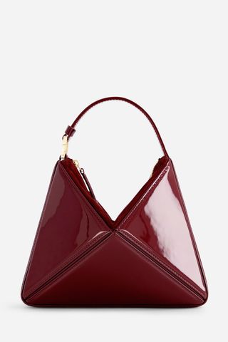 Mlouye Flex Bag in Patent Bordeaux