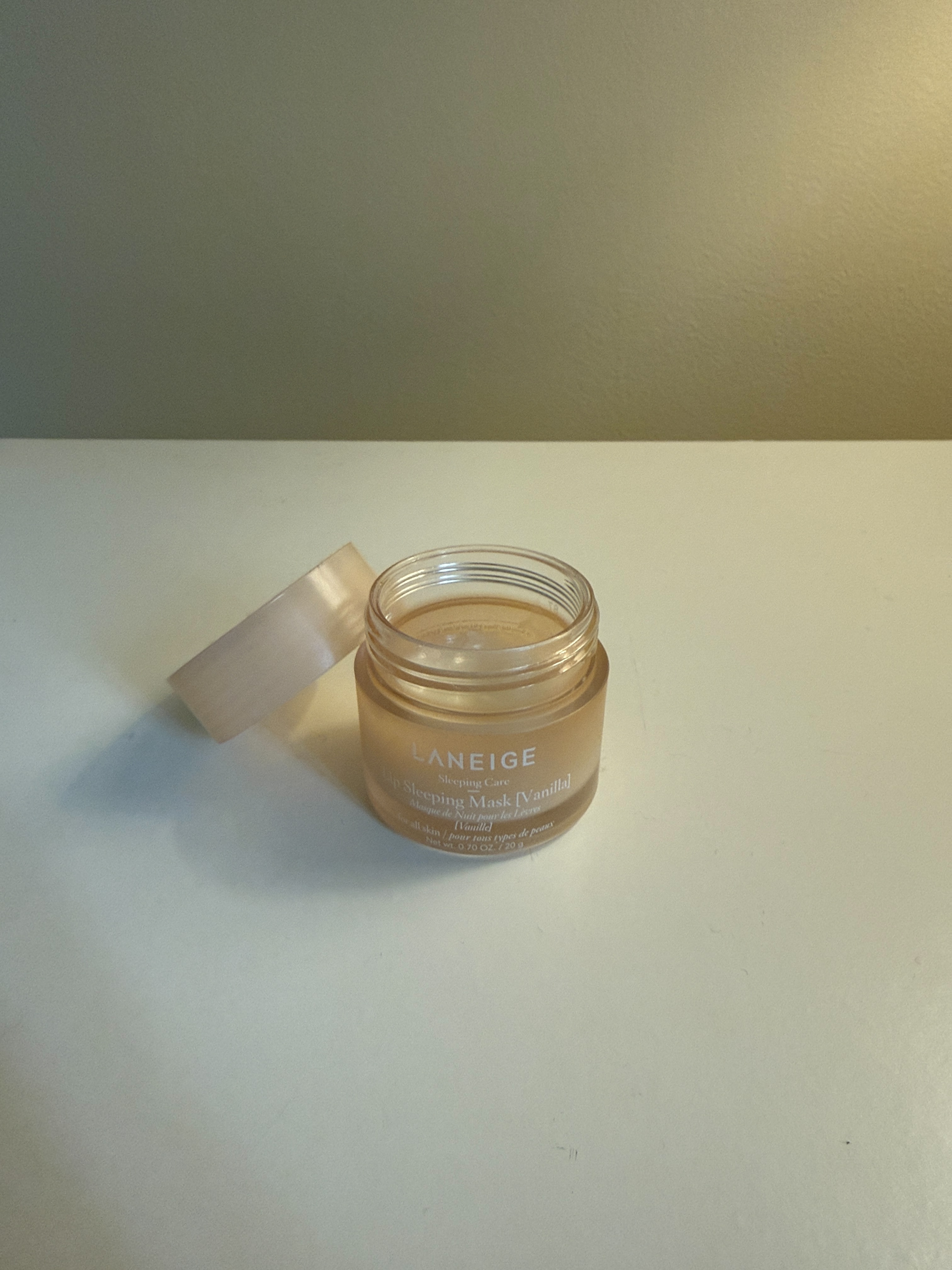 The Laneige Lip Sleeping Mask in Vanilla