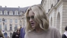 British supermodel Kate Moss was seen leaving the Ritz Hotel during Paris Fashion Week 28/01/2026