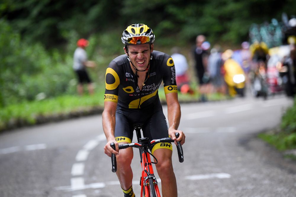 Lilian Calmejane (Direct Energie) rides alone to the finish of stage 8