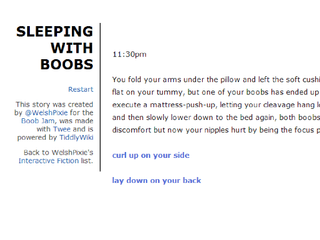 "Sleeping with Boobs"