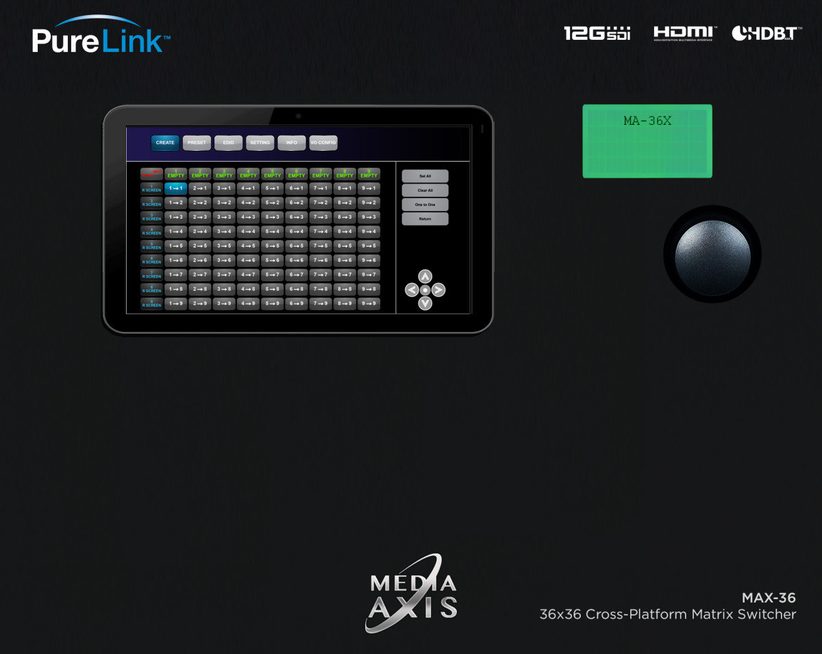 PureLink Launches Media Axis Large-Scale 4K60 Matrix Switching System