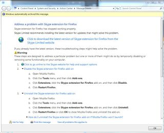 Windows 7 possible solutions are sometimes actually useful!