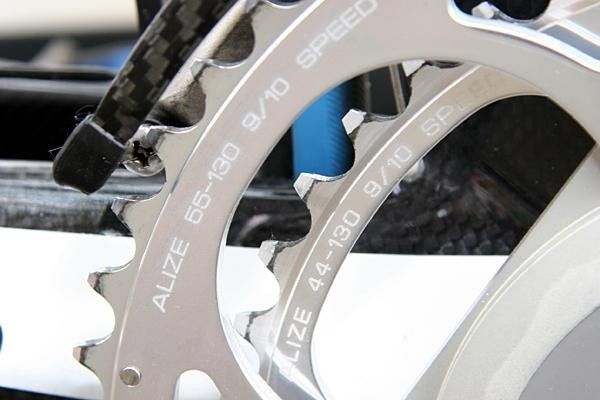 44/55 will be the front chainring combination used by Roesems.