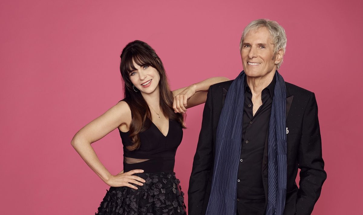 Zooey Deschanel and Michael Bolton host the revival of The Celebrity Dating Game on ABC