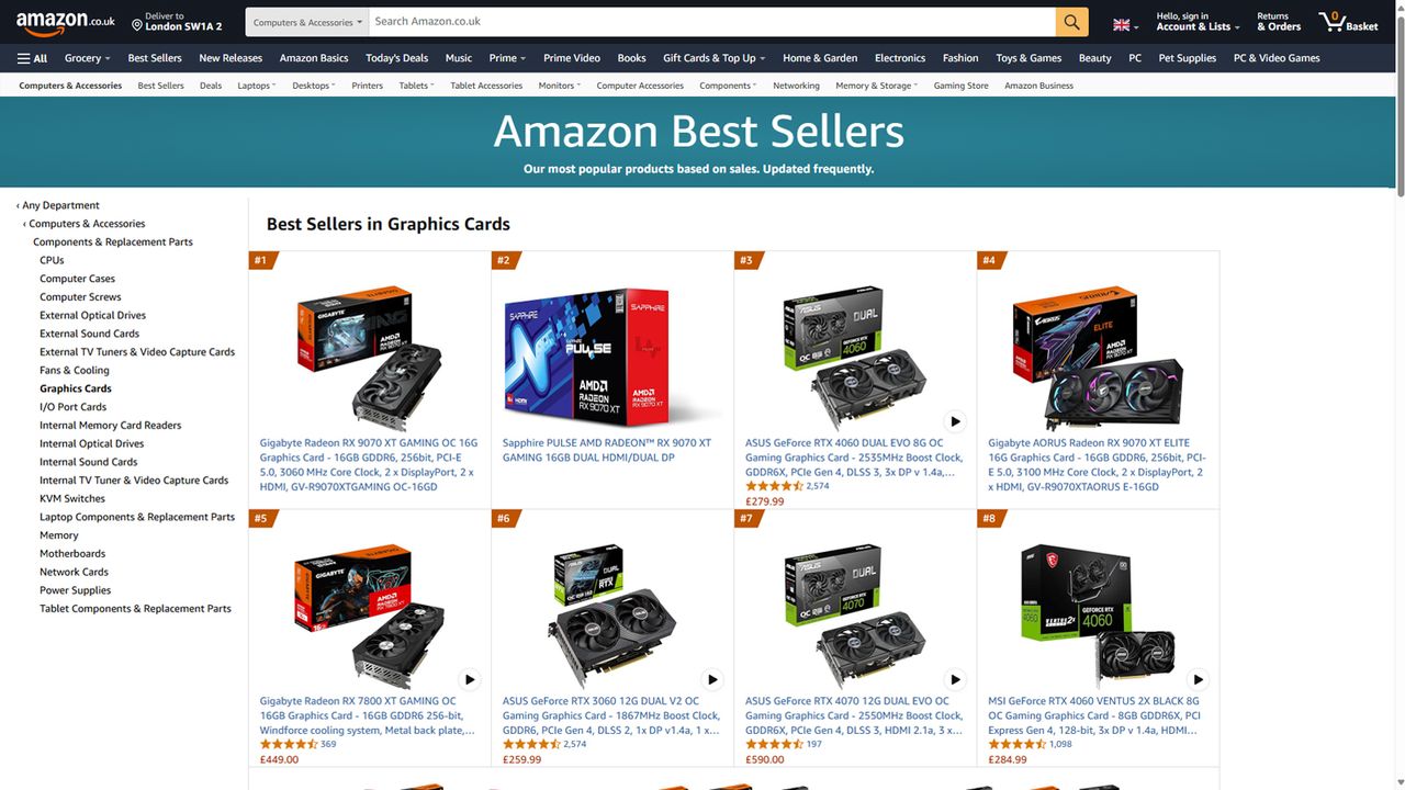 Amazon Best Sellers in the UK