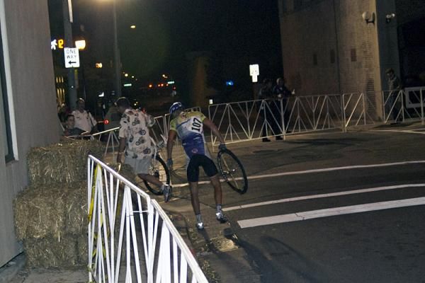 Alexey Schmidt (Team Type 1) gathers himself after a crash.