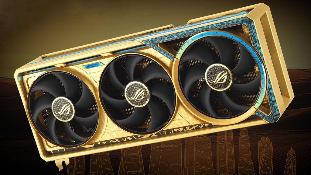 Asus rolls out golden RTX 5090 for buyers with deep pockets — ROG Astral GeForce RTX 5090 Dhahab OC Edition for the Middle Eastern market