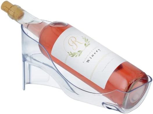 Fridge Wine Saver &amp;ndash; Refrigerator Wine Bottle Holder. Elegant Wine Storage, Organizer for Opened Bottles in Fridge or Table-Top. Wine Rack for Standard Size and Large 1.5l Wine Bottles (750 Ml)
