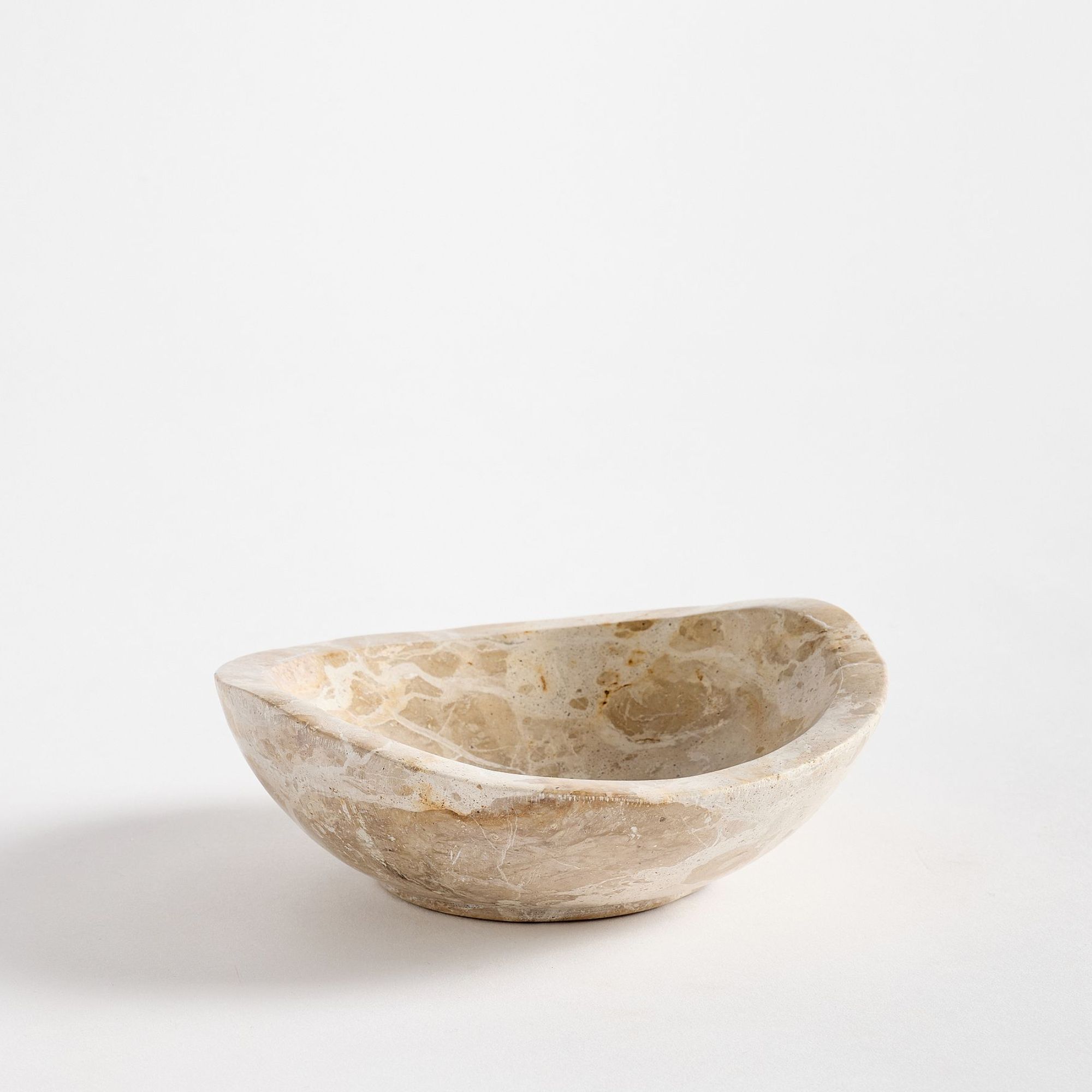 Organic shape marble bowl