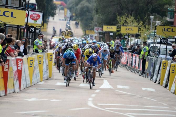 Nacer Bouhanni (FDJ.fr) sprints to victory in stage 1 of Crit&eacute;rium International