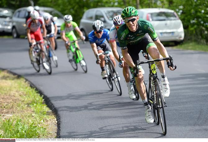 Pierre Rolland (Europcar) leads the group