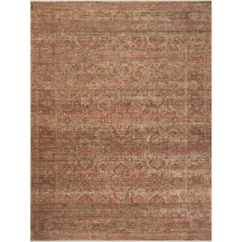 Amber Lewis X Loloi Molly Brick / Bark Area Rug | Wayfair