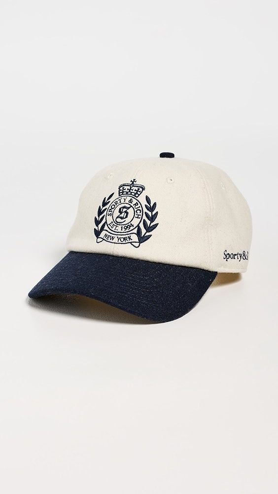 Sporty &amp; Rich Ny Crest Wool Cap