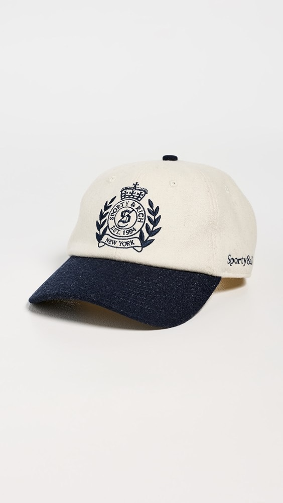 Sporty &amp; Rich Ny Crest Wool Cap