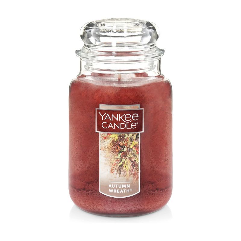 Yankee Candle's Autumn Wreath candle is one of the best candles on Amazon for fall.