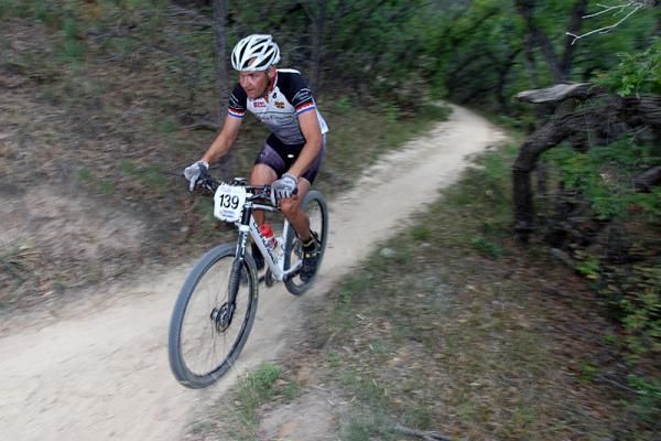 Russ Kappius on the leading 45+ team