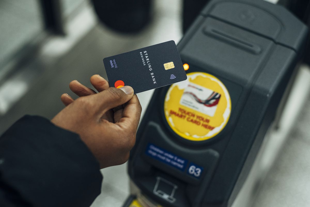 User paying for transport with Starling card