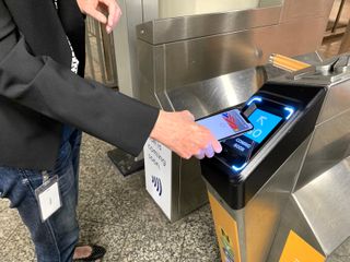 Express Transit for Apple Pay works with the iPhone and Apple Watch. Credit: Tom's Guide