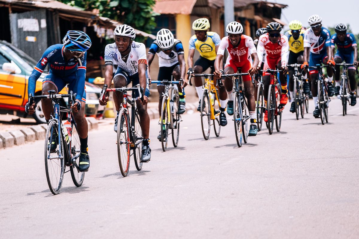 Picture by Oskar ScarsbrookSWpixcom 2630042023 Cycling SIS Science in Sport Tour de Lunsar 2023 Sierra Leone Africa