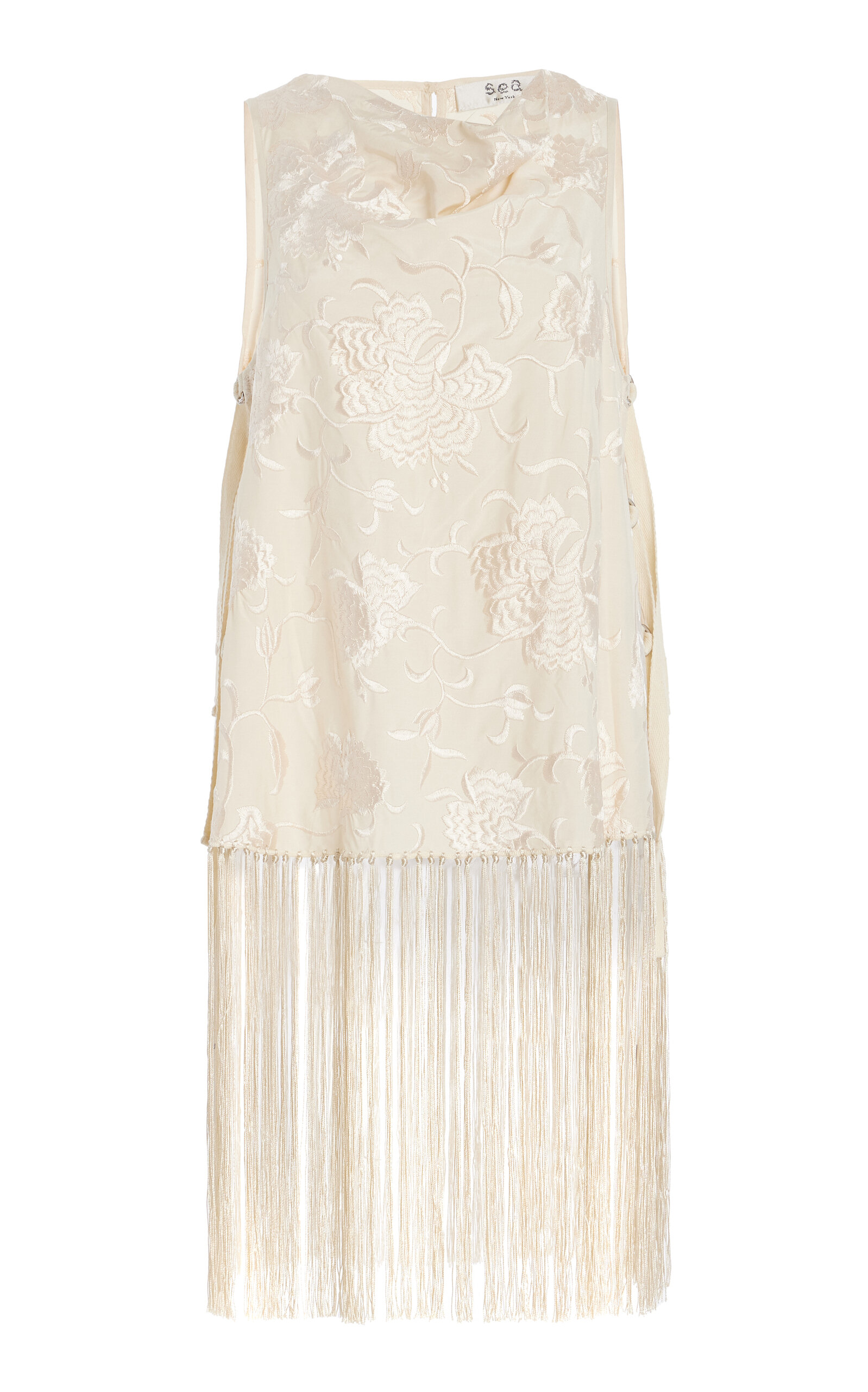 Priscilla Fringed Embroidered Top