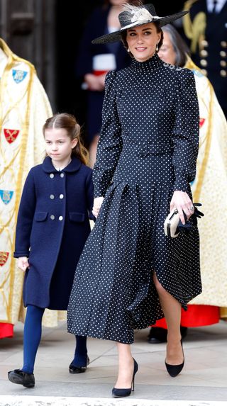 Princess Charlotte and Catherine, Duchess of Cambridge attend a Service of Thanksgiving