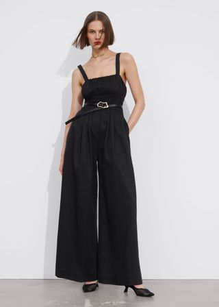 Wide Sleeveless Jumpsuit