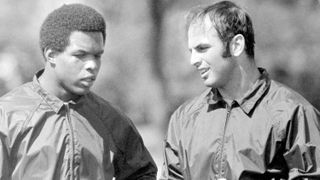 Gale Sayers (left) and Brian Piccolo formed a special friendship as Bears running backs in the late 1960s.