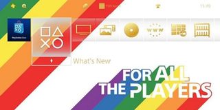 The PS4 LGBT Pride theme.