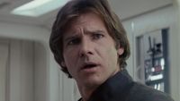 Hal Solo looking offended at being called scruffy 