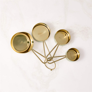 gold chrome measuring cups