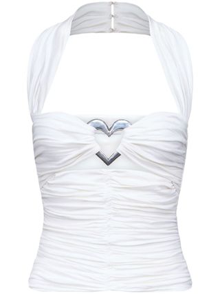 Heart Ruched Halter Top