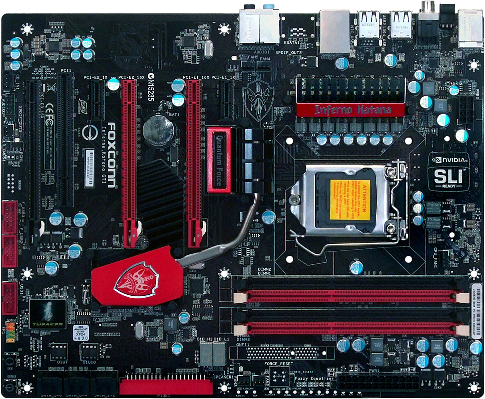 Foxconn Inferno Katana Gti - Enthusiast P55: Eight Lga 1156 Boards 