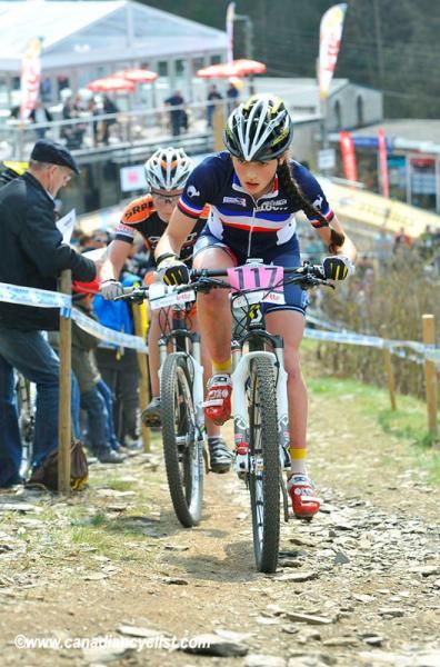Winner Margot Moschetti (France) on the climb